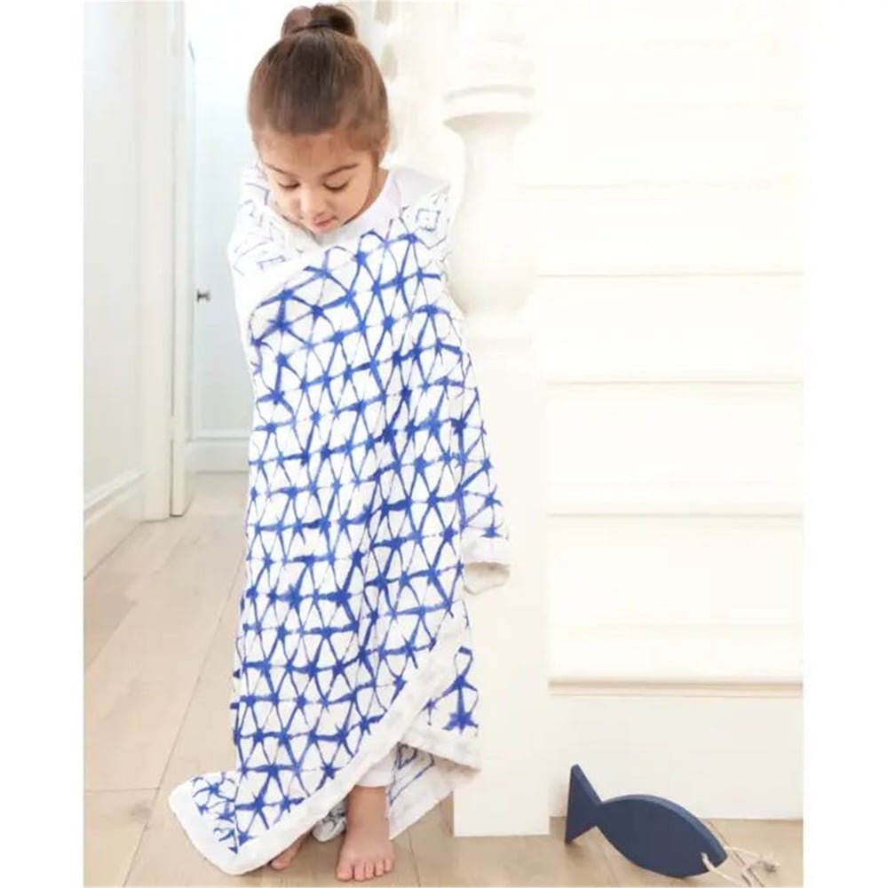 Aden & Anais - Indigo Shibori Dream Battaniye