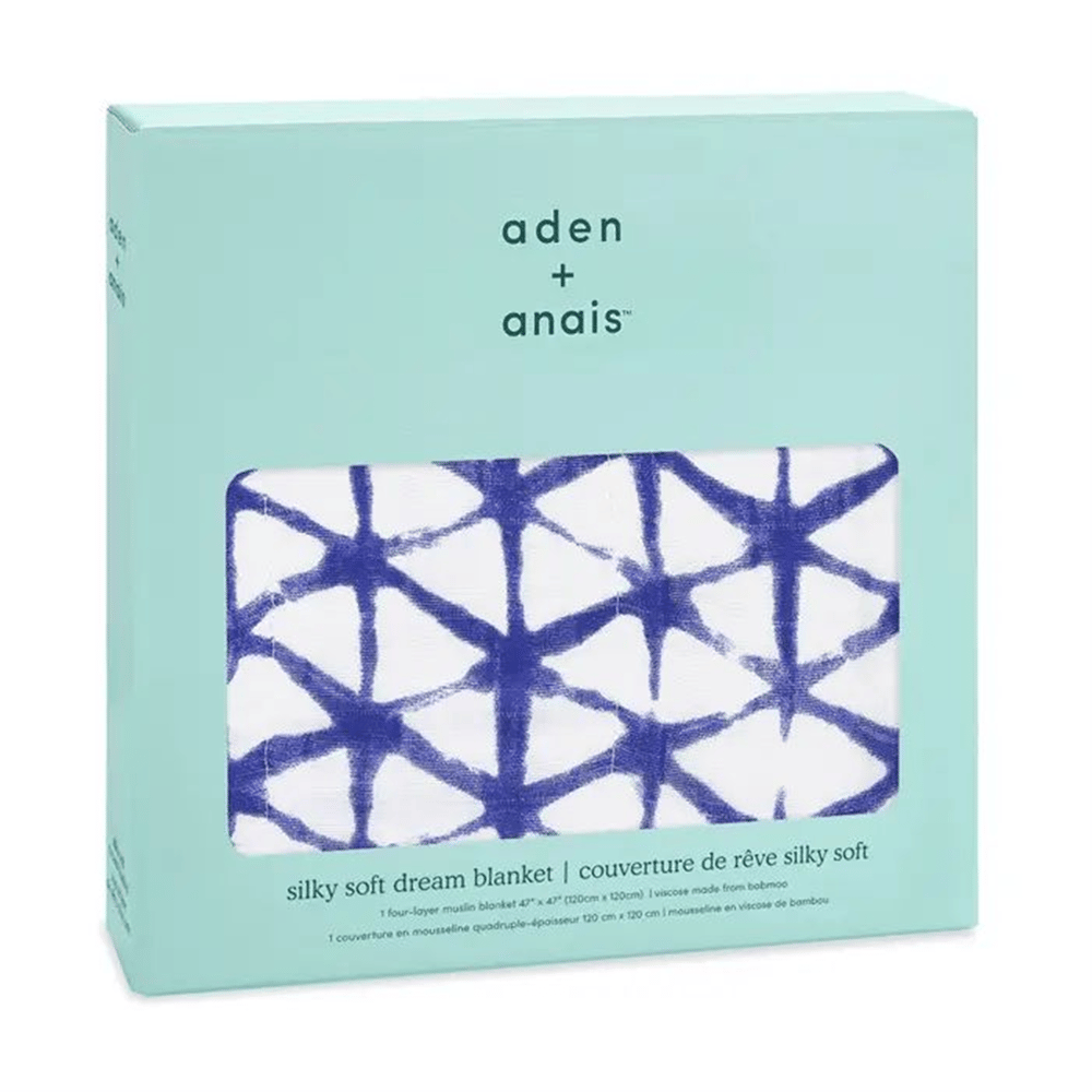 Aden & Anais - Indigo Shibori Dream Battaniye