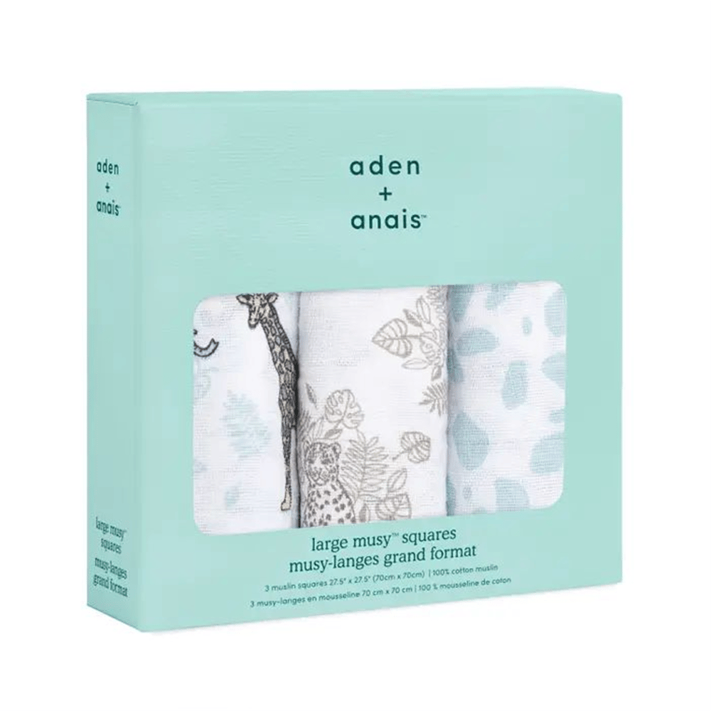 Aden & Anais - Jungle 3li Müslin Set