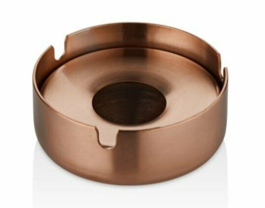 Skoçlu Kapaklı Küllük Pvd Bakır Baklama Ø:10 cm 