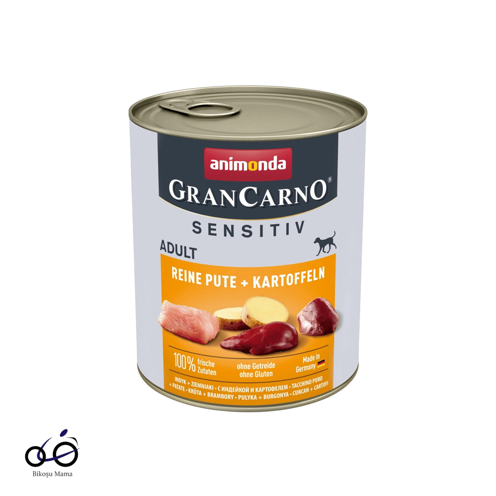 Animonda GranCarno Sensitive Hindili ve Patatesli Yetişkin Köpek Konservesi 400gr
