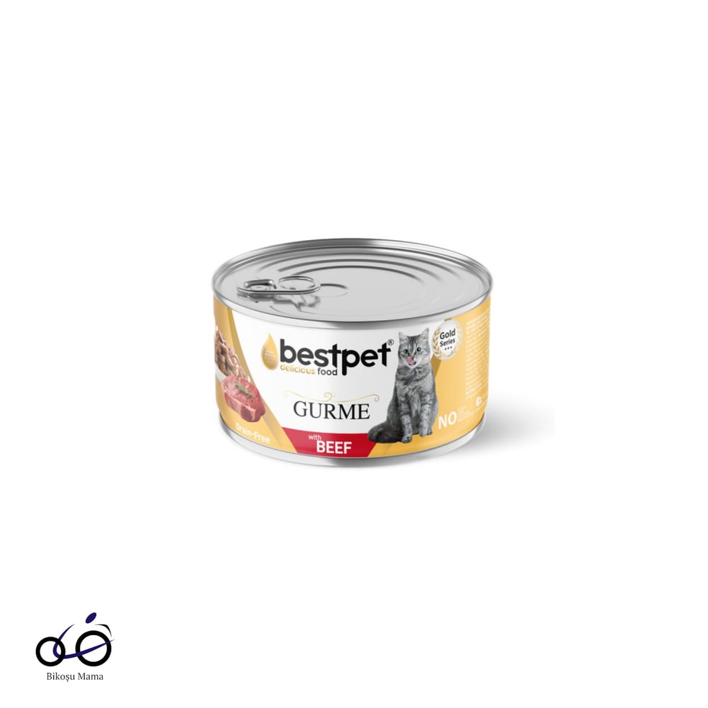 Bestpet Gurme Jöle İçinde Dana Etli Tahılsız Yetişkin Kedi Konservesi 85gr