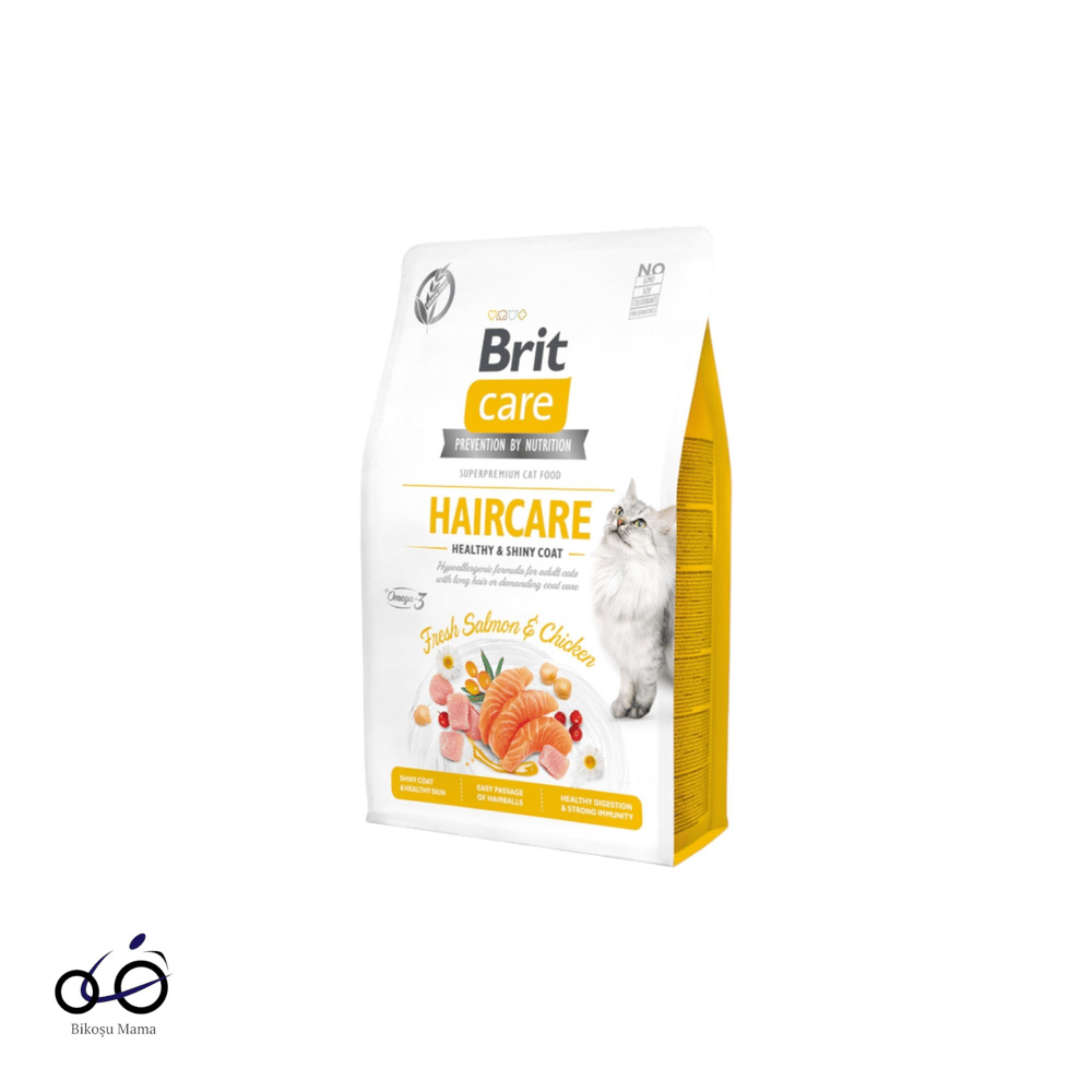 Brit Care Haircare Hipoalerjenik Deri ve Tüy Sağlığı için Tahılsız Somonlu ve Tavuklu Yetişkin Kedi Maması