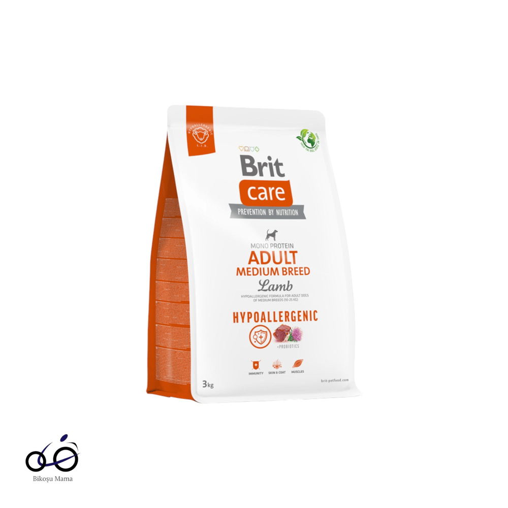 Brit Care Hipoalerjenik Kuzulu ve Pirinçli Orta Irk Yetişkin Köpek Maması