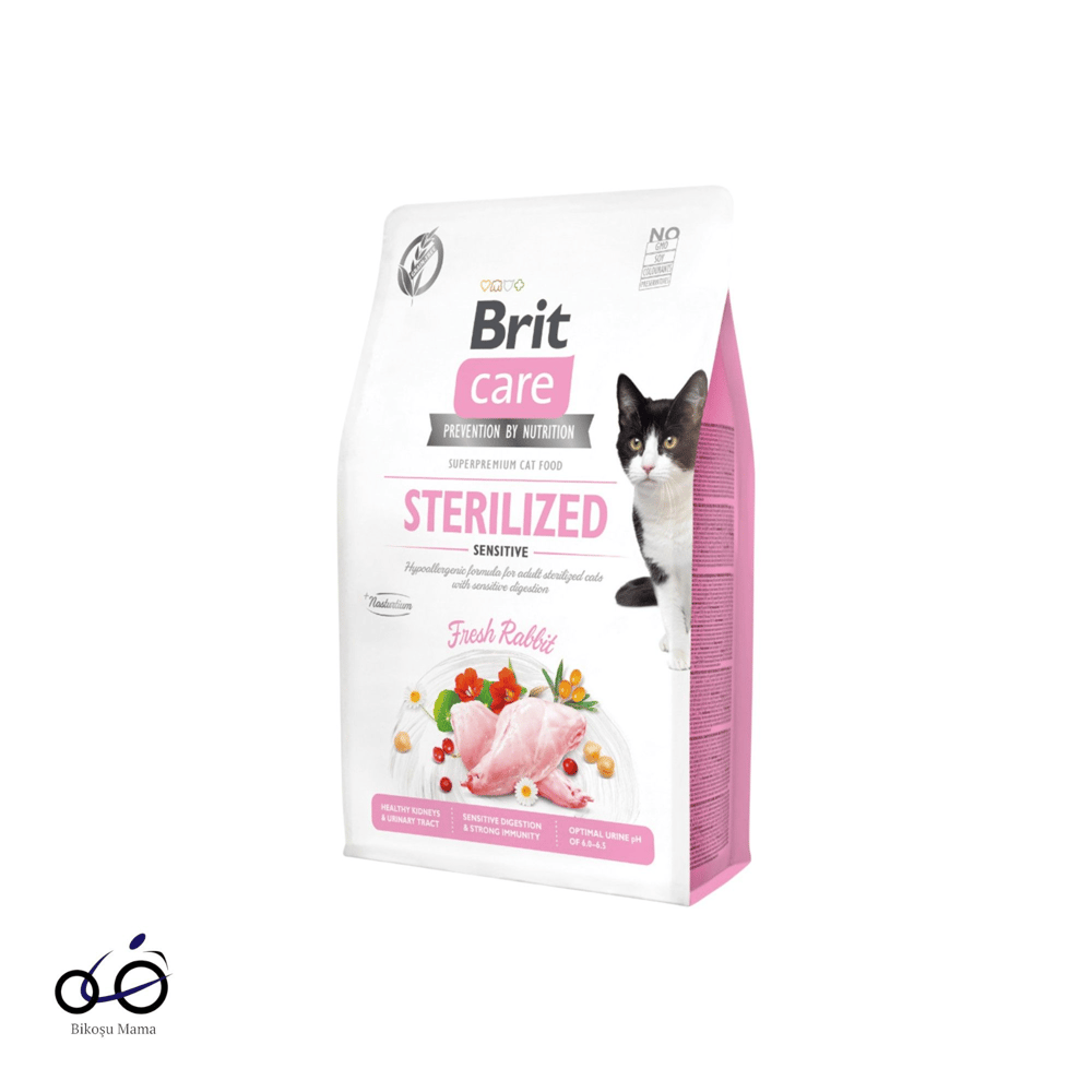 Brit Care Hipoalerjenik Sindirim Sistemi Destekleyici Tahılsız Tavşanlı Kısırlaştırılmış Kedi Maması