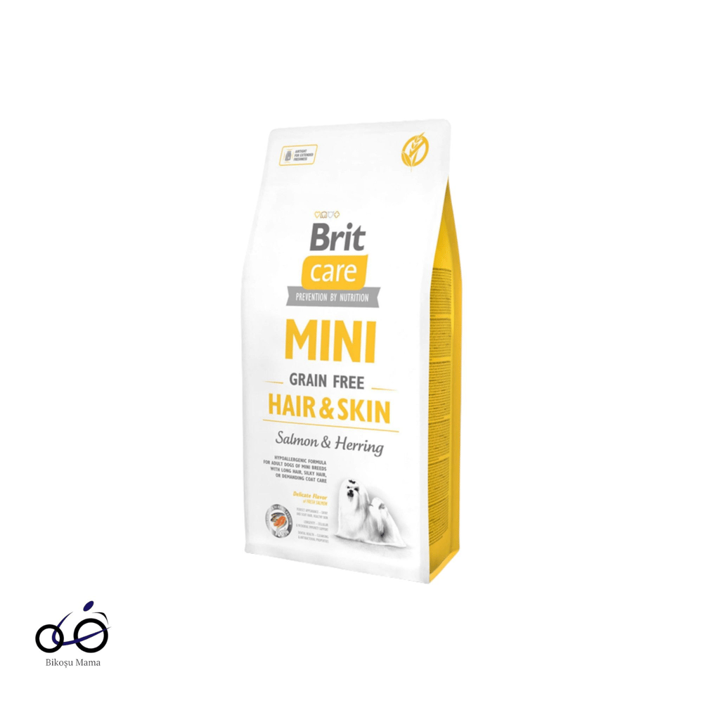 Brit Care Mini Hair & Skin Somonlu ve Ringa Balıklı Tahılsız Köpek Maması
