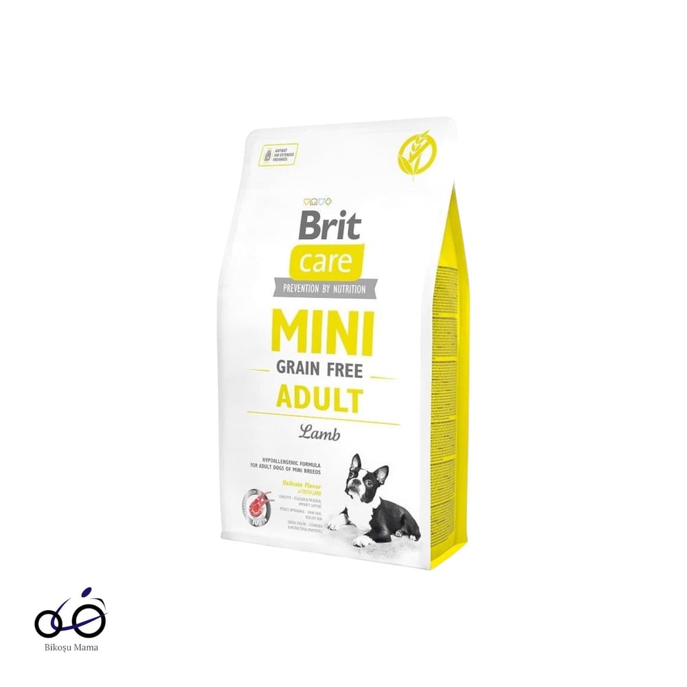 Brit Care Mini Irk Köpekler İçin, Tahılsız, Hipoalerjenik Kuzu Etli Yetişkin Köpek Maması
