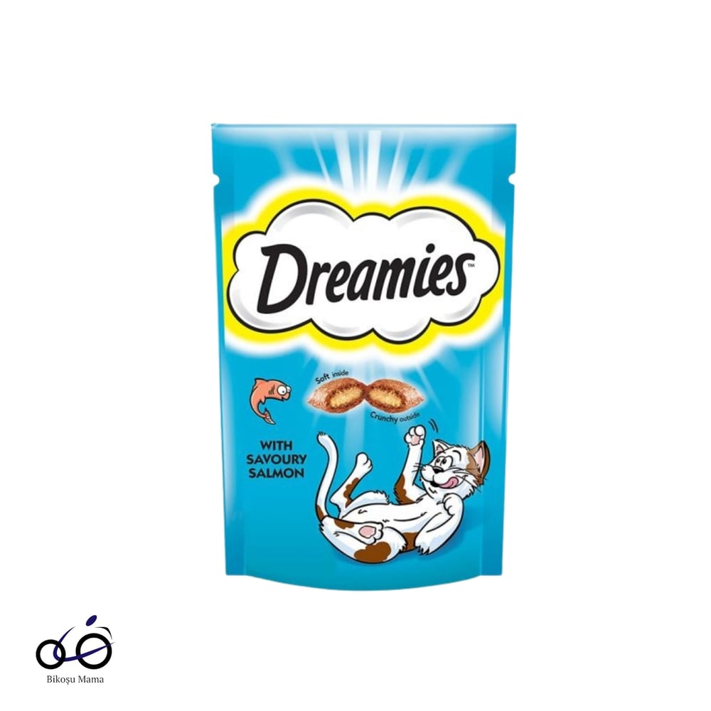 Dreamies İç Dolgulu Somonlu Kedi Ödül Bisküvisi 60gr