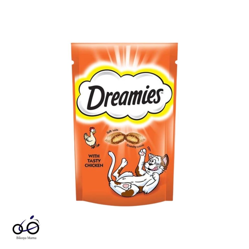 Dreamies İç Dolgulu Tavuklu Kedi Ödül Bisküvisi 60gr