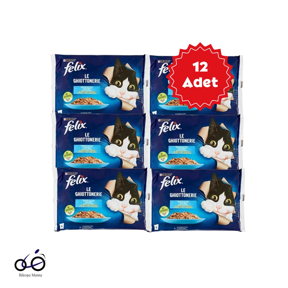 Felix Jöle İçinde Somonlu ve Ton Balıklı Yetişkin Kedi Konservesi 85gr (4'lü) 12 Paket | Kedi Konserve Mamaları   Felix Jöle İçinde Somonlu ve Ton Balıklı Yetişkin Kedi Konservesi 85gr (4'lü) 12 Paket