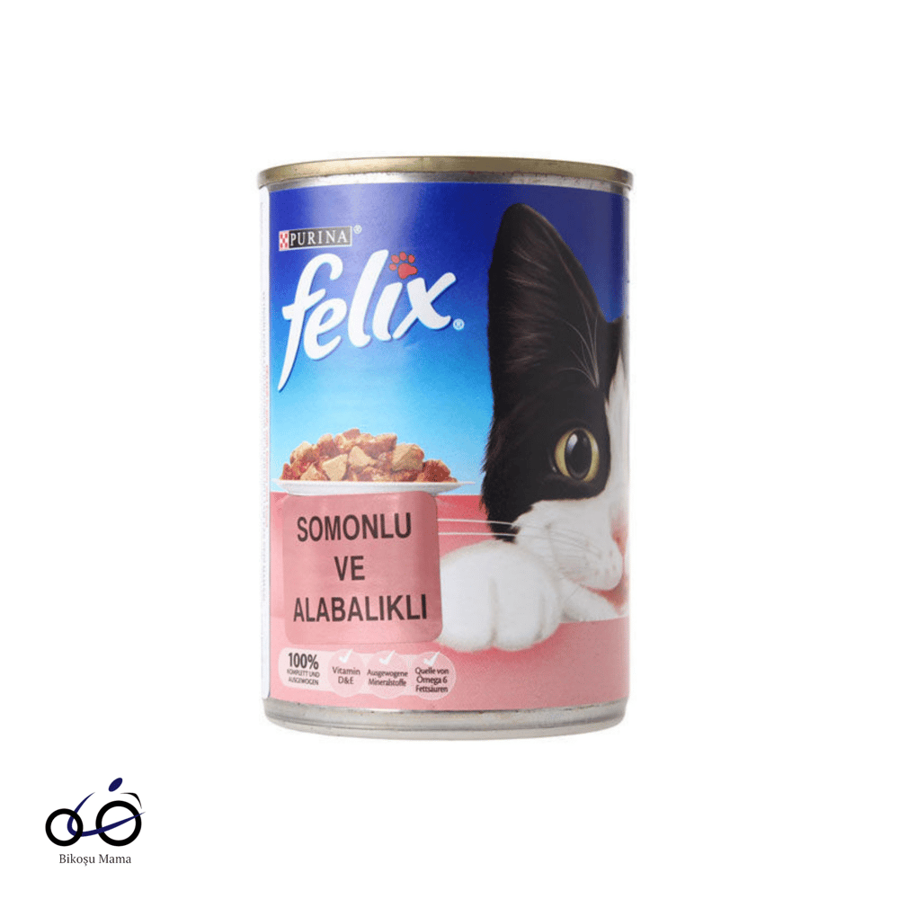 Felix Somon & Alabalıklı Yetişkin Kedi Konservesi 400gr