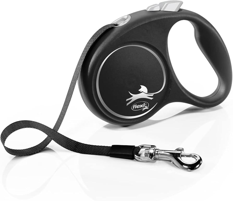 Flexi Black Design Şerit Tasma