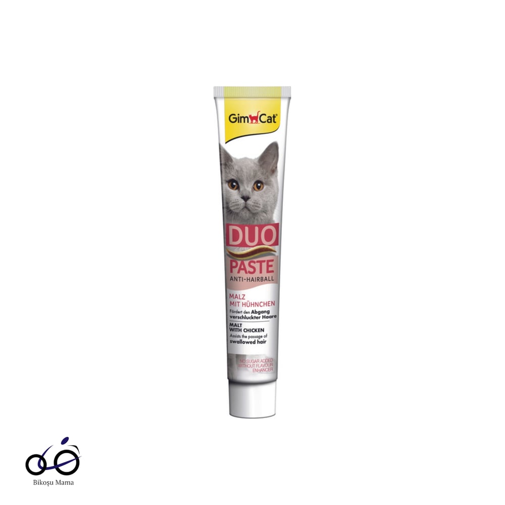 Gimcat Duo Anti-Hairball Tüy Yumağı Atılımını Kolaylaştırıcı Tavuk Aromalı Kedi Maltı 50gr