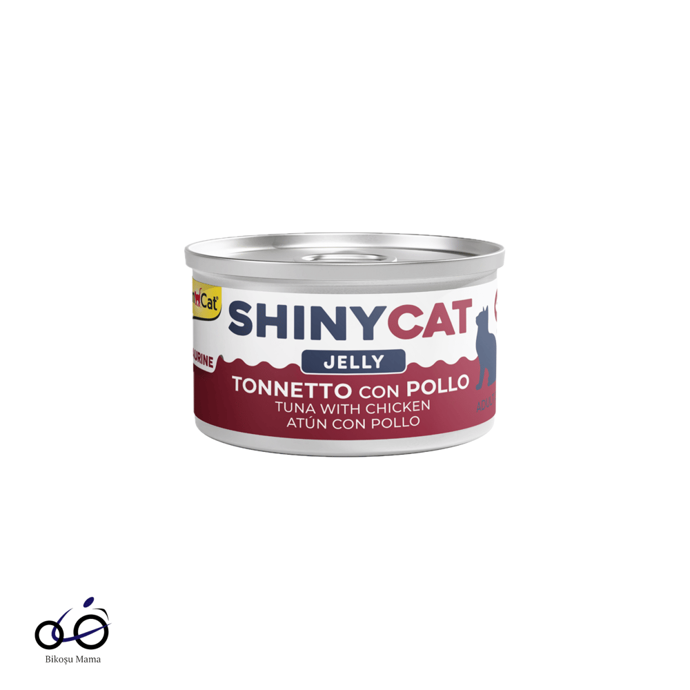  Gimcat Shinycat Jelly Jöle içinde Tavuklu & Ton Balığı Kedi Konserve Maması 70gr