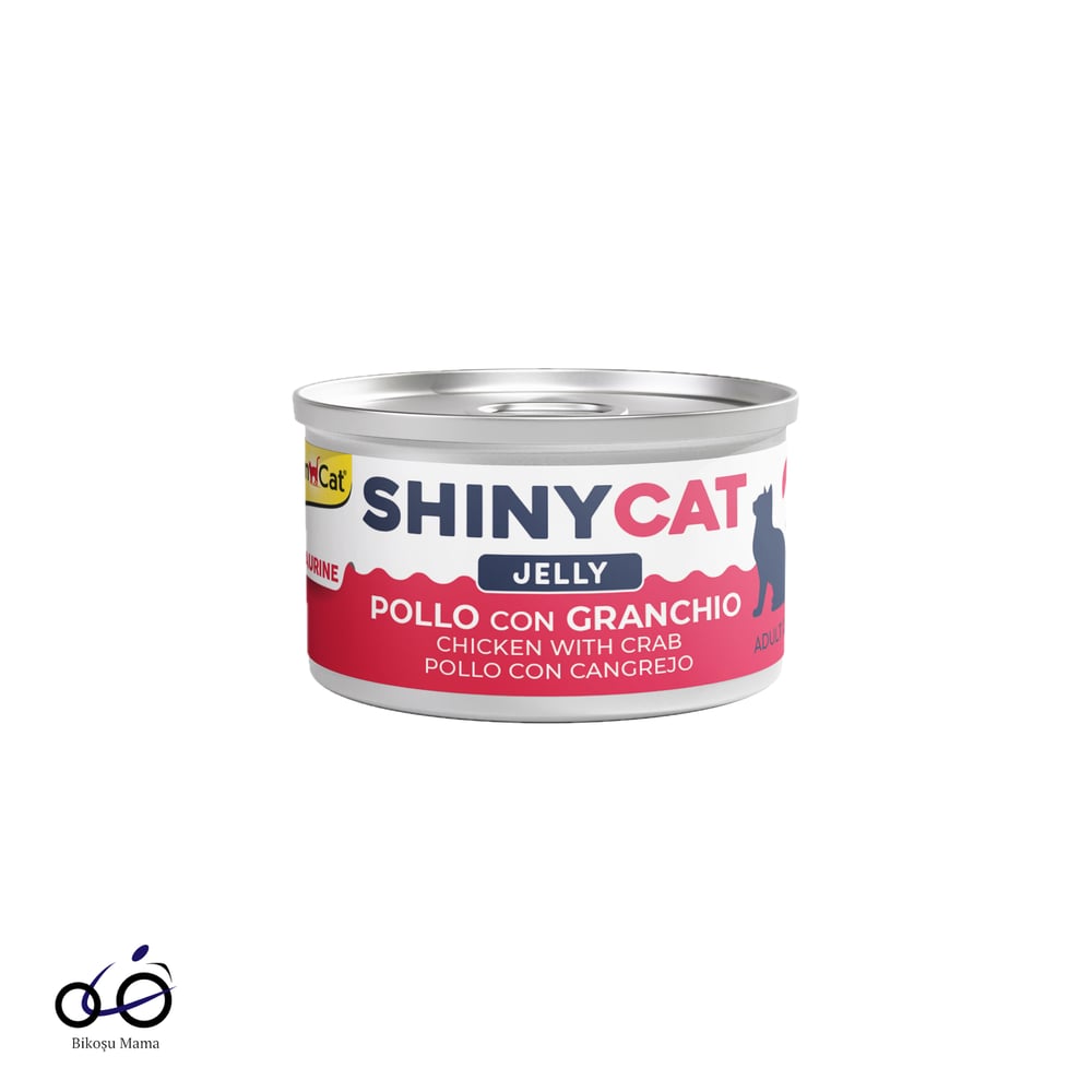  Gimcat Shinycat Jelly Jöle içinde Yengeçli & Tavuk Kedi Konserve Maması 70gr