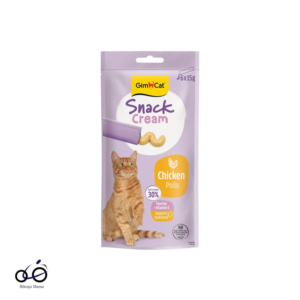 Gimcat Snack Cream Tavuklu Kedi Ödülü 6x15gr