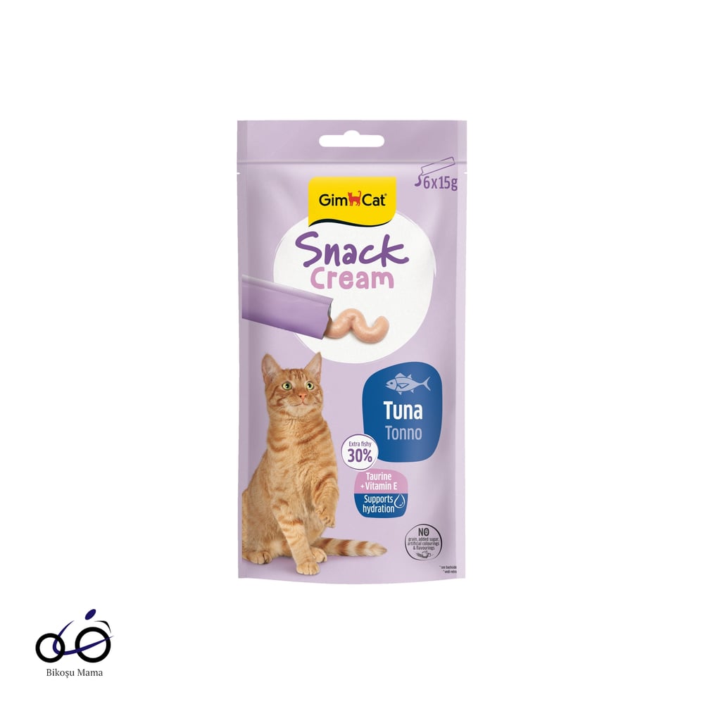 Gimcat Snack Cream Ton Balıklı Kedi Ödülü 6x15gr