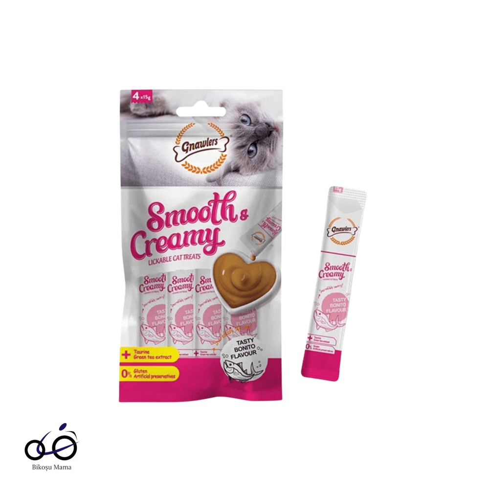 Gnawlers Balıklı ve Tavuklu Krema Kedi Ödülü 20x15gr