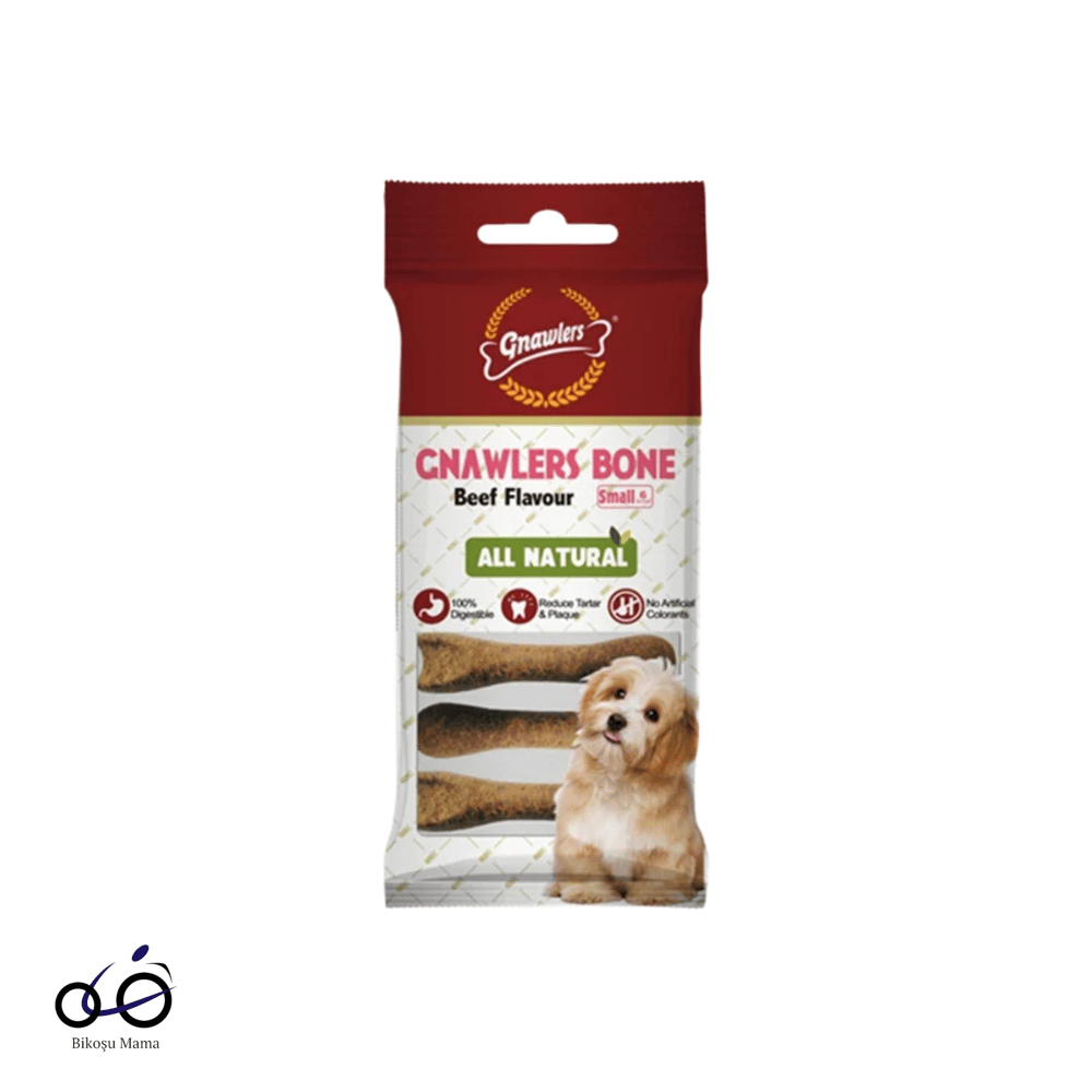 Gnawlers Biftek Aromalı Köpek Ödül Kemiği 6'lı 108gr