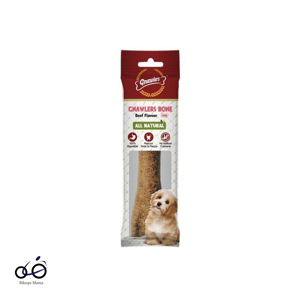 Gnawlers Biftek Aromalı Köpek Ödül Kemiği 12,5cm 95gr