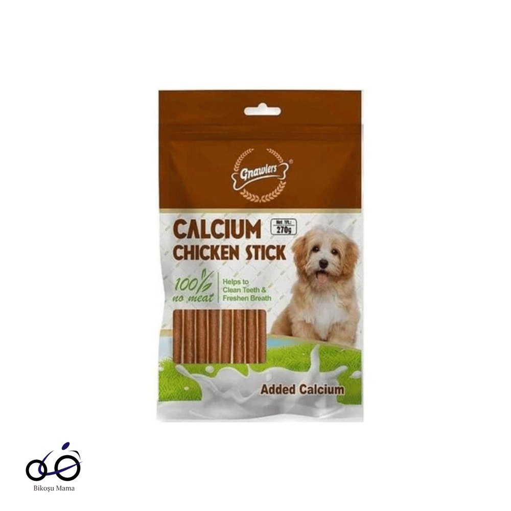 Gnawlers Kalsiyum Tavuklu Köpek Çiğneme Çubuğu 270gr