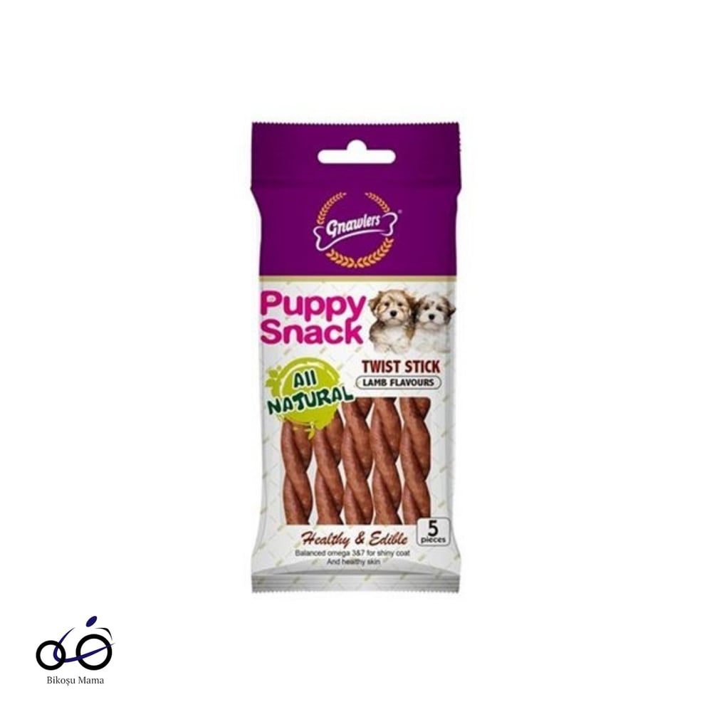 Gnawlers Twist Kuzulu Köpek Ödül Çubuğu 80gr