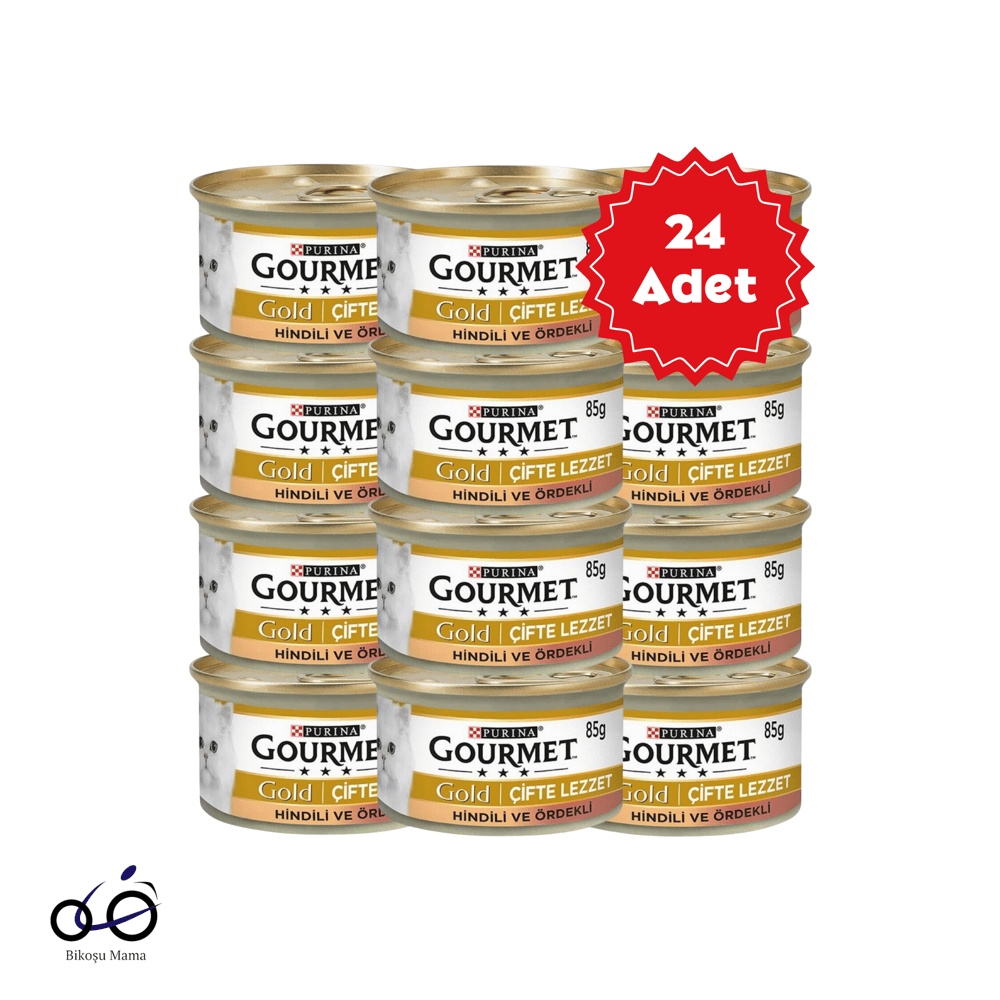Gourmet Gold Hindili ve Ördekli Kedi Konservesi 24X85Gr | Kedi Konserve Mamaları   Gourmet Gold Hindili ve Ördekli Kedi Konservesi 24X85Gr