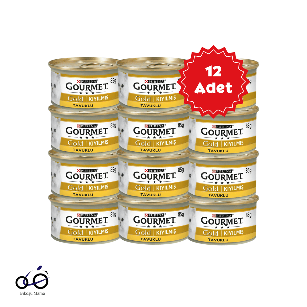 Gourmet Gold Kıyılmış Tavuklu Kedi Konservesi 12x85gr | Kedi Konserve Mamaları   Gourmet Gold Kıyılmış Tavuklu Kedi Konservesi 12x85gr