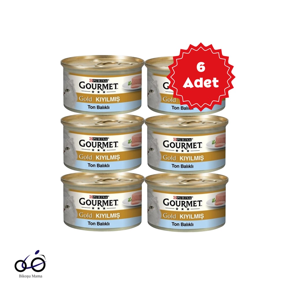 Gourmet Gold Kıyılmış Ton Balıklı Kedi Konservesi 6x85gr | Kedi Konserve Mamaları   Gourmet Gold Kıyılmış Ton Balıklı Kedi Konservesi 6x85gr