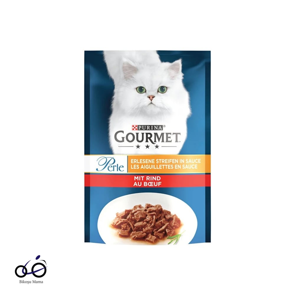 Gourmet Perle Parça Etli Izgara Sığır Etli Yetişkin Kedi Konservesi 26X85gr | Kedi Konserve Mamaları   Gourmet Perle Parça Etli Izgara Sığır Etli Yetişkin Kedi Konservesi 24X85gr