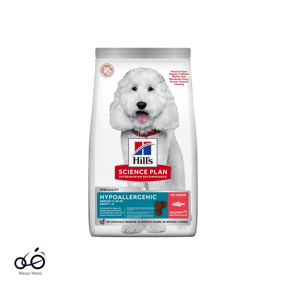 Hill's SCIENCE PLAN Hipoalerjenik Somonlu Orta Irk Yetişkin Köpek Maması