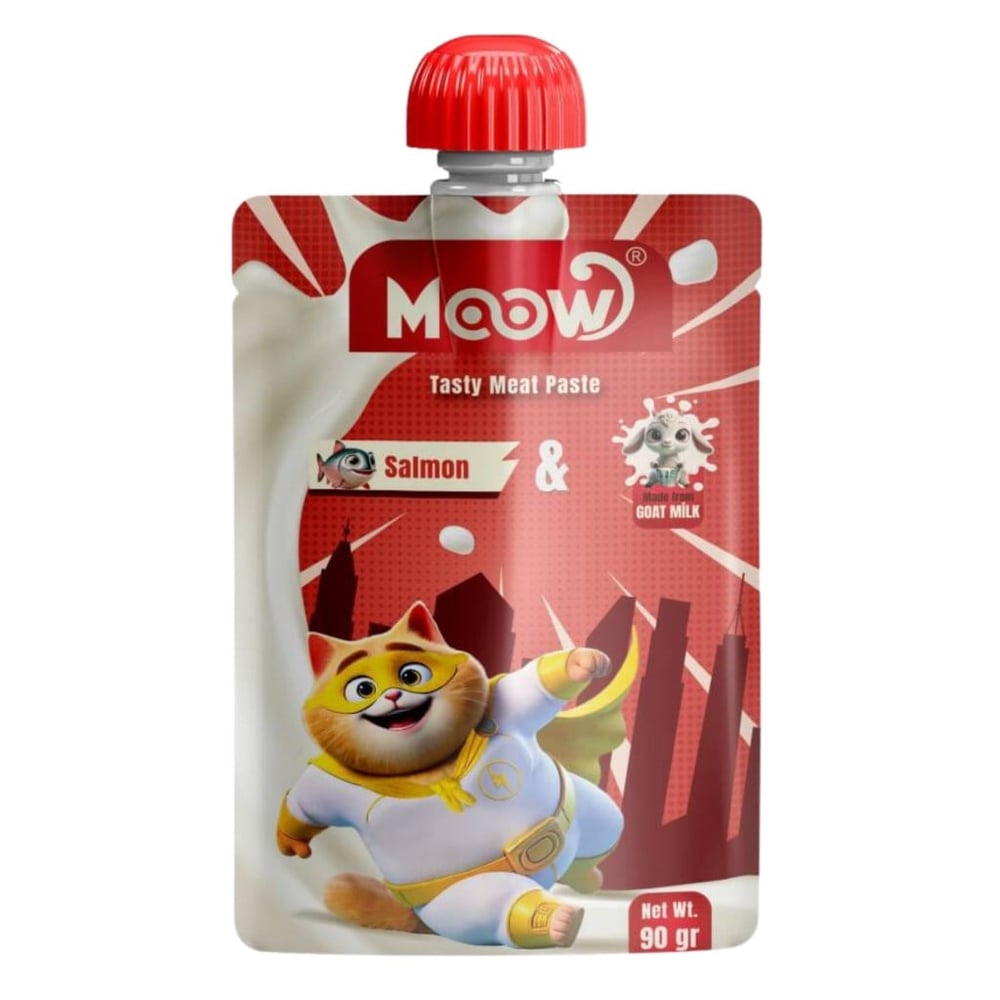  MOOW Taze Somon ve Keçi Sütlü Ezme Kedi Ödül Maması 90gr