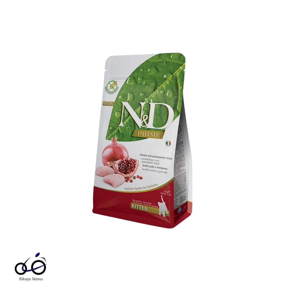 N&D Prime Tavuklu ve Narlı Tahılsız Yavru Kedi Maması