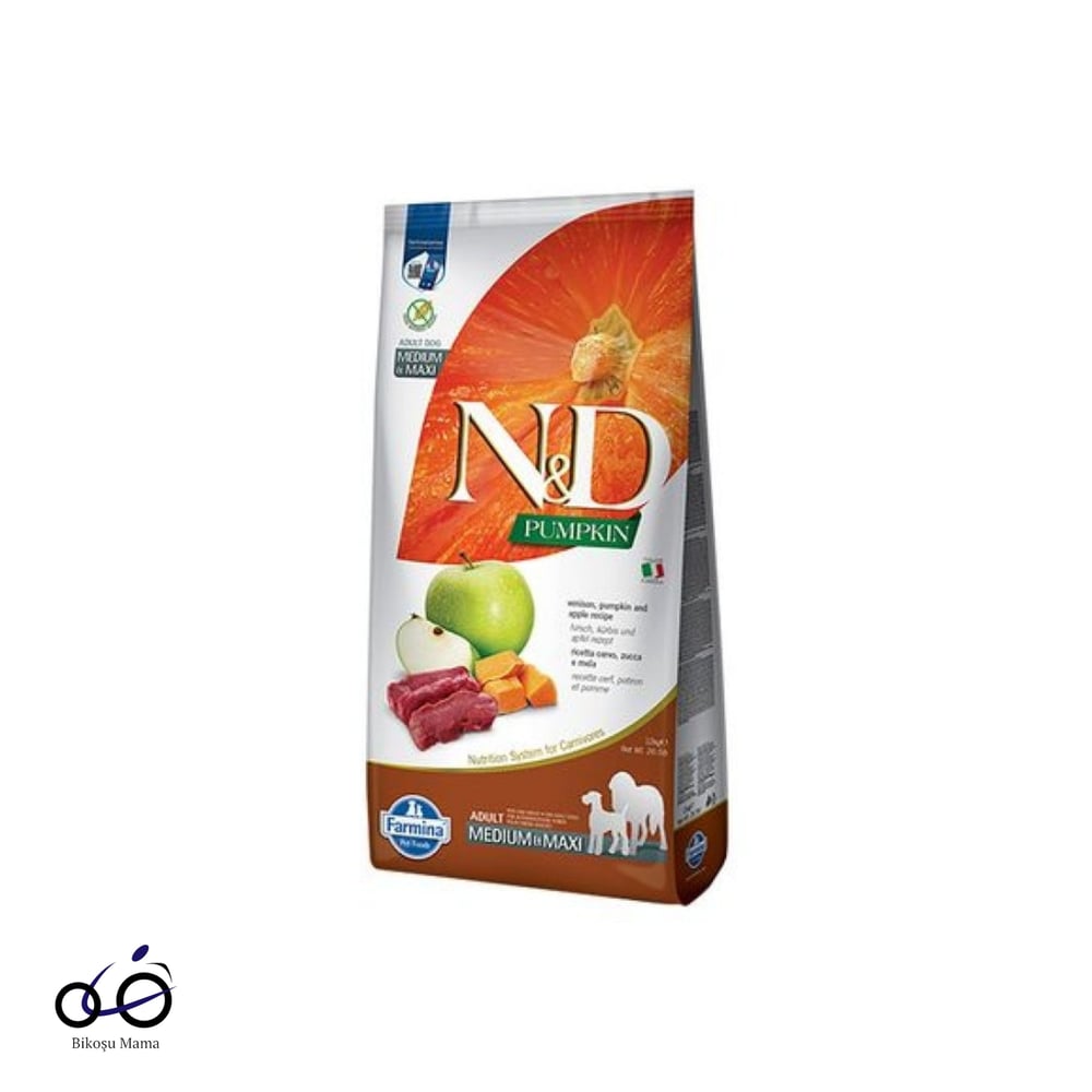 N&D PUMPKIN Mini Irk Geyik Etli ve Elmalı Yetişkin Köpek Maması 2kg