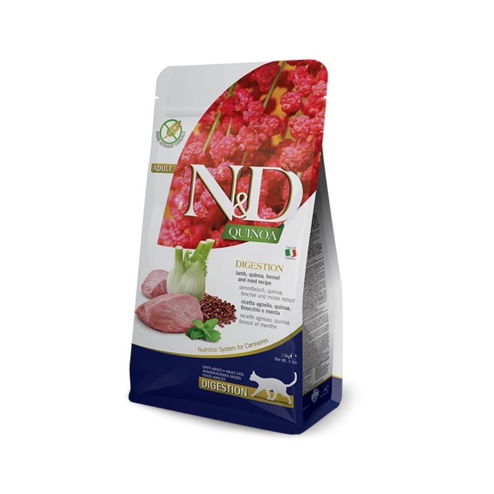  N&D Quinoa Digestion Sindirim Destekleyici Kuzulu Kedi Maması 1.5kg