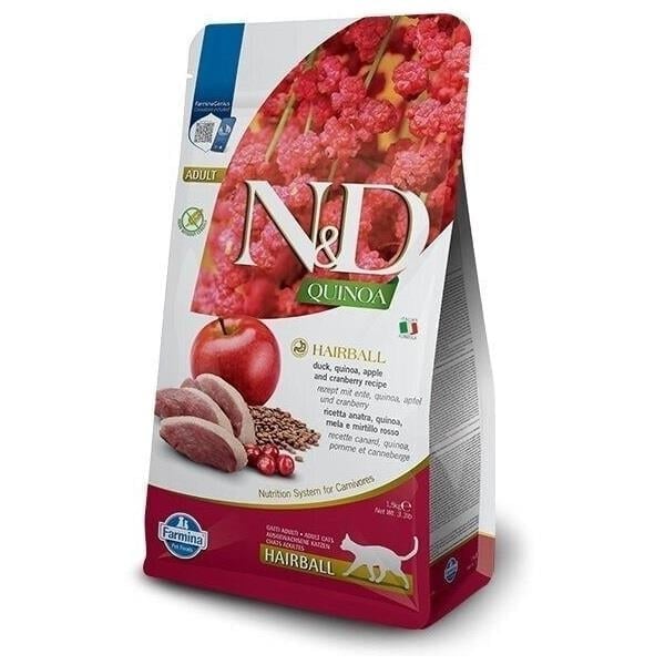  N&D Quinoa Hairball Ördekli Kedi Maması 1.5kg