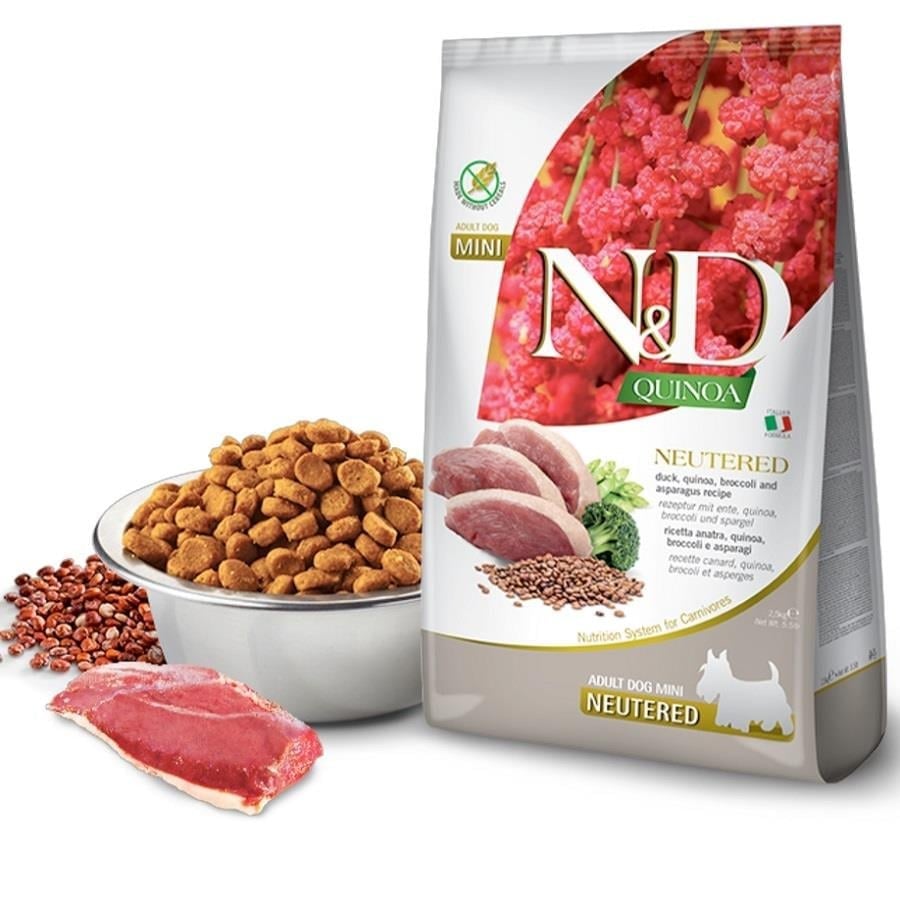  N&D Quinoa Ördek Brokoli Kuşkonmaz Kısır Köpek Maması 2.5kg