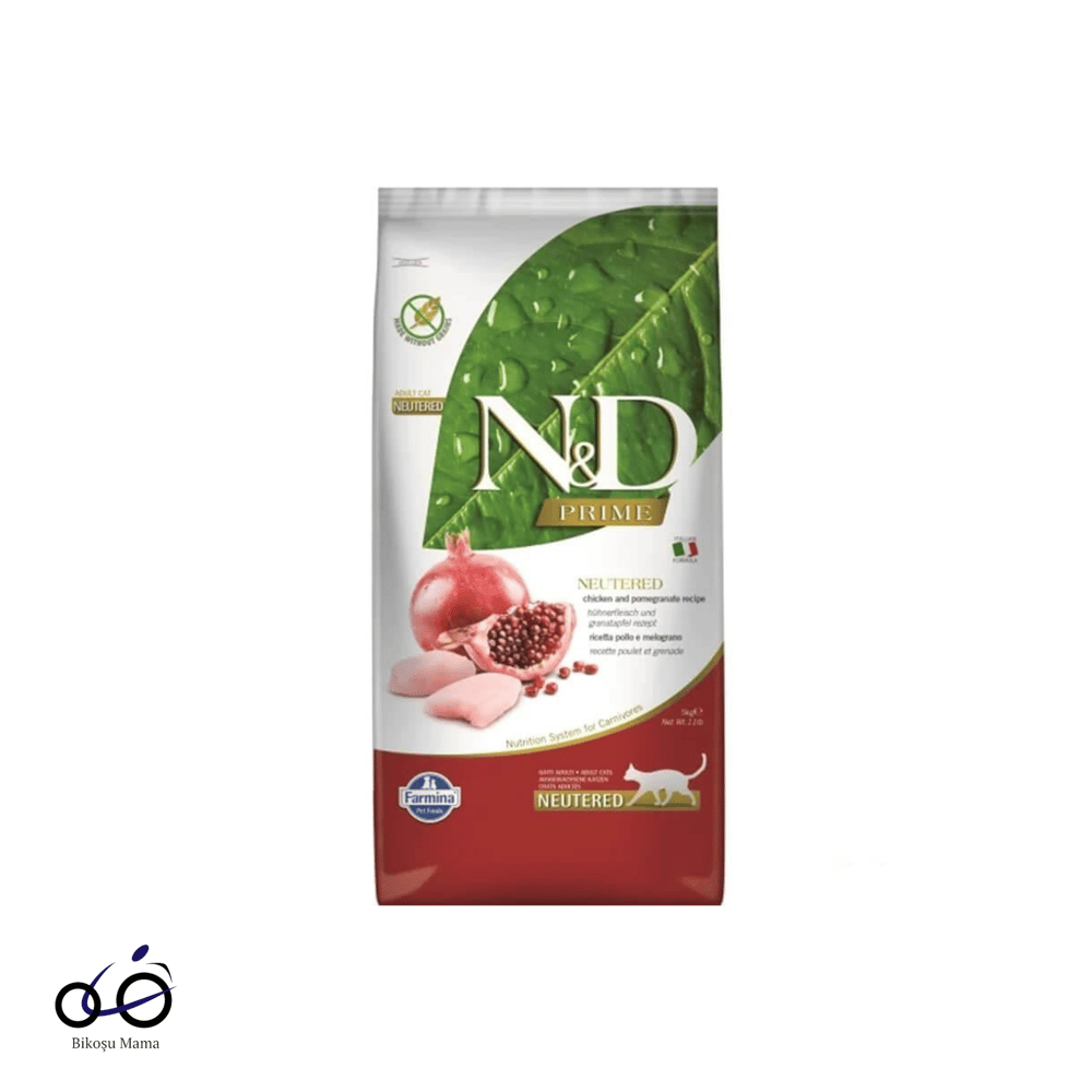 N&D Tahılsız Tavuk ve Narlı Kısırlaştırılmış Kedi Maması