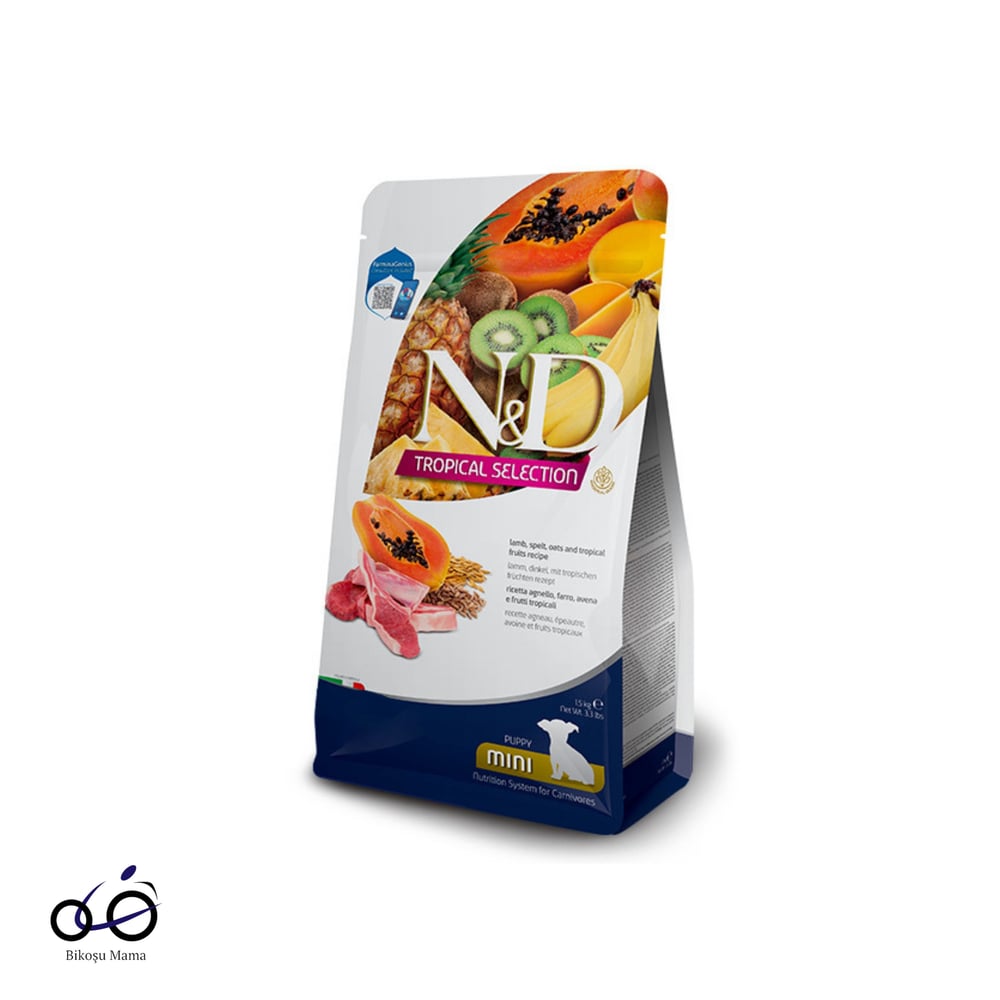 N&D Tropical Selection Kuzu Etli ve Tropikal Meyveli Mini Irk Yavru Köpek Maması