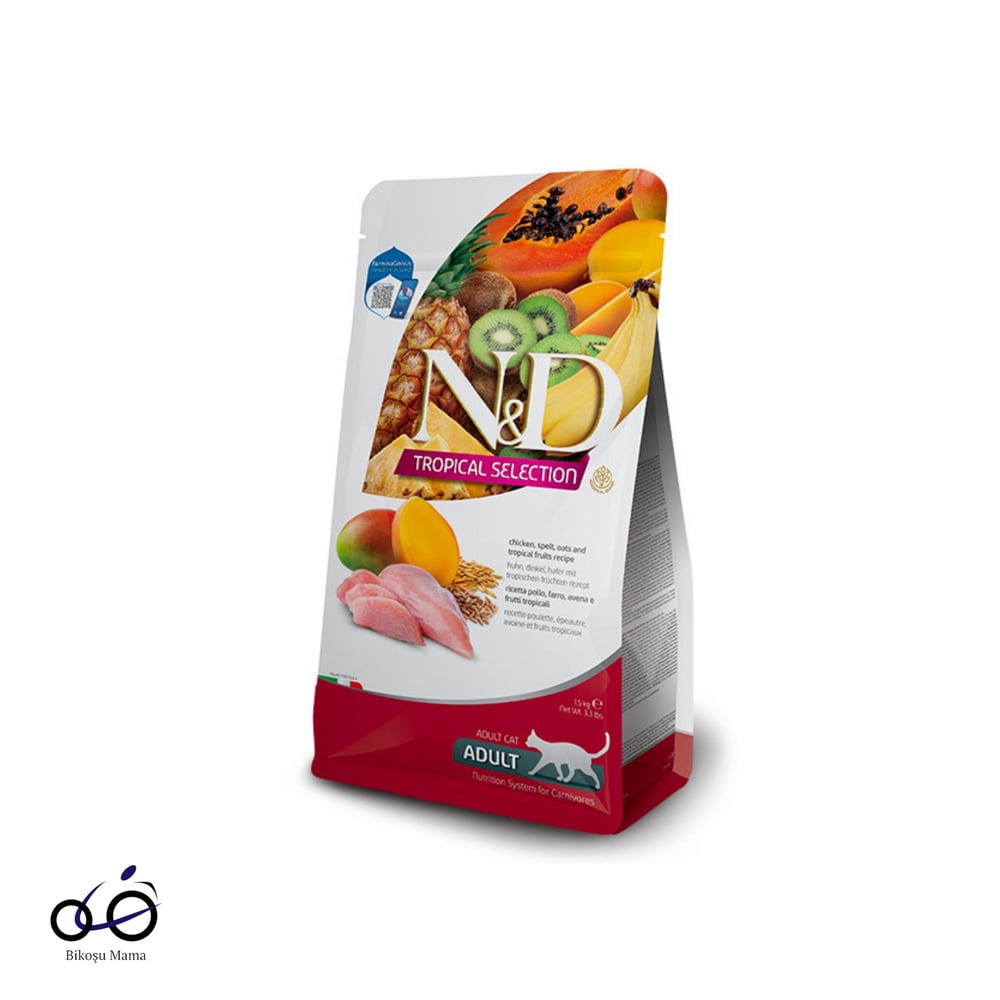 N&D Tropical Selection Tavuklu ve Tropikal Meyveli Yetişkin Kedi Maması