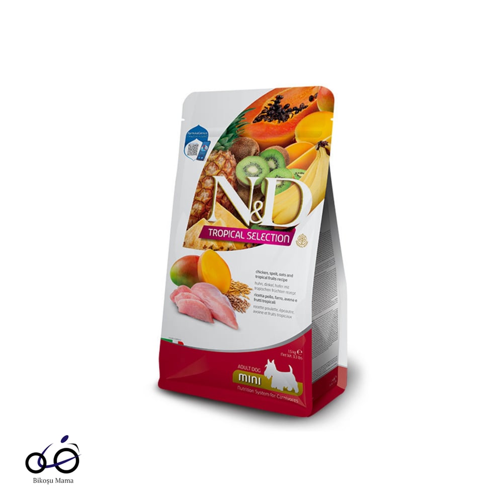 N&D Tropical Selection Tavuklu ve Tropikal Meyveli Mini Irk Yetişkin Köpek Maması