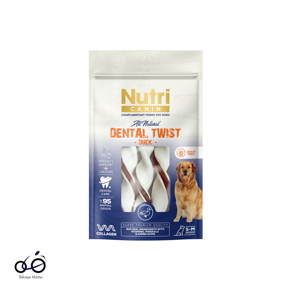 Nutri Canin Dental Ördek Etli Kemik Köpek Ödülü 80gr