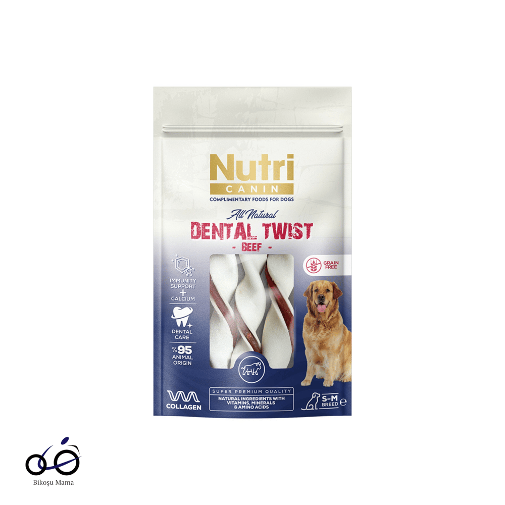 Nutri Canin Dental Sığır Etli Kemik Köpek Ödülü 80gr