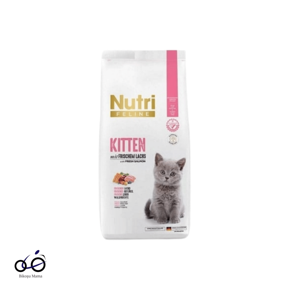 Nutri Feline Glutensiz Somonlu Düşük Tahıllı Yavru Kedi Maması 10kg