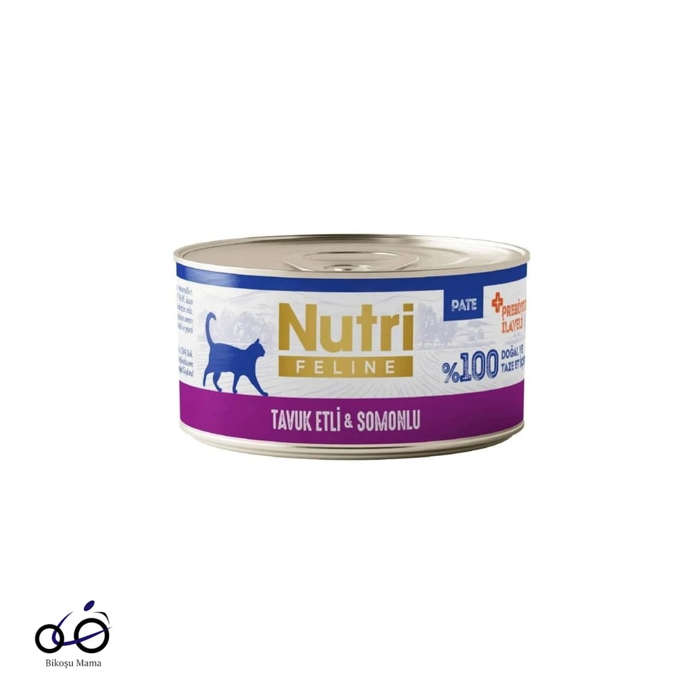 Nutri Feline Tavuk Etli Somonlu Tahılsız Kedi Konservesi 70gr