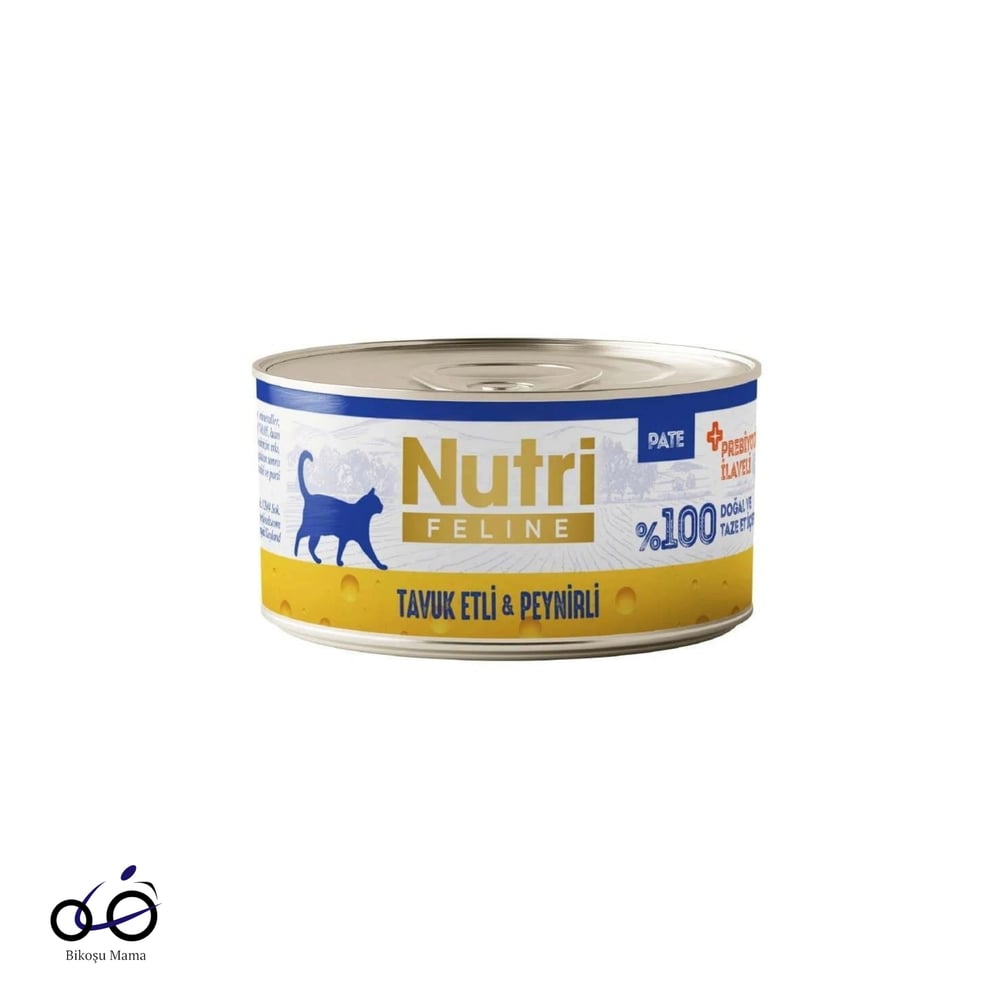 Nutri Feline Tavuk Etli ve Peynirli Tahılsız Kedi Konservesi 70gr