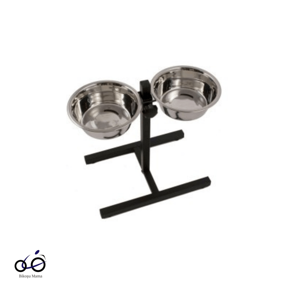 Oripet Ayarlanabilir Ayaklı İkili Mama & Su Kabı-29cm