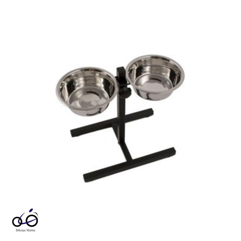 Oripet Ayarlanabilir Ayaklı İkili Mama & Su Kabı-25cm