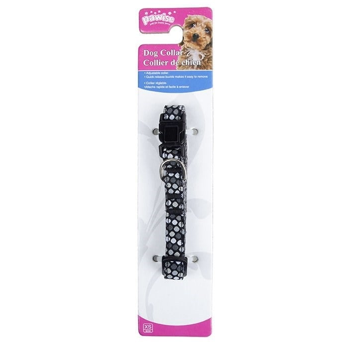  Pawise Siyah Köpek Boyun Tasması Mini 15-25 cm x 10 mm