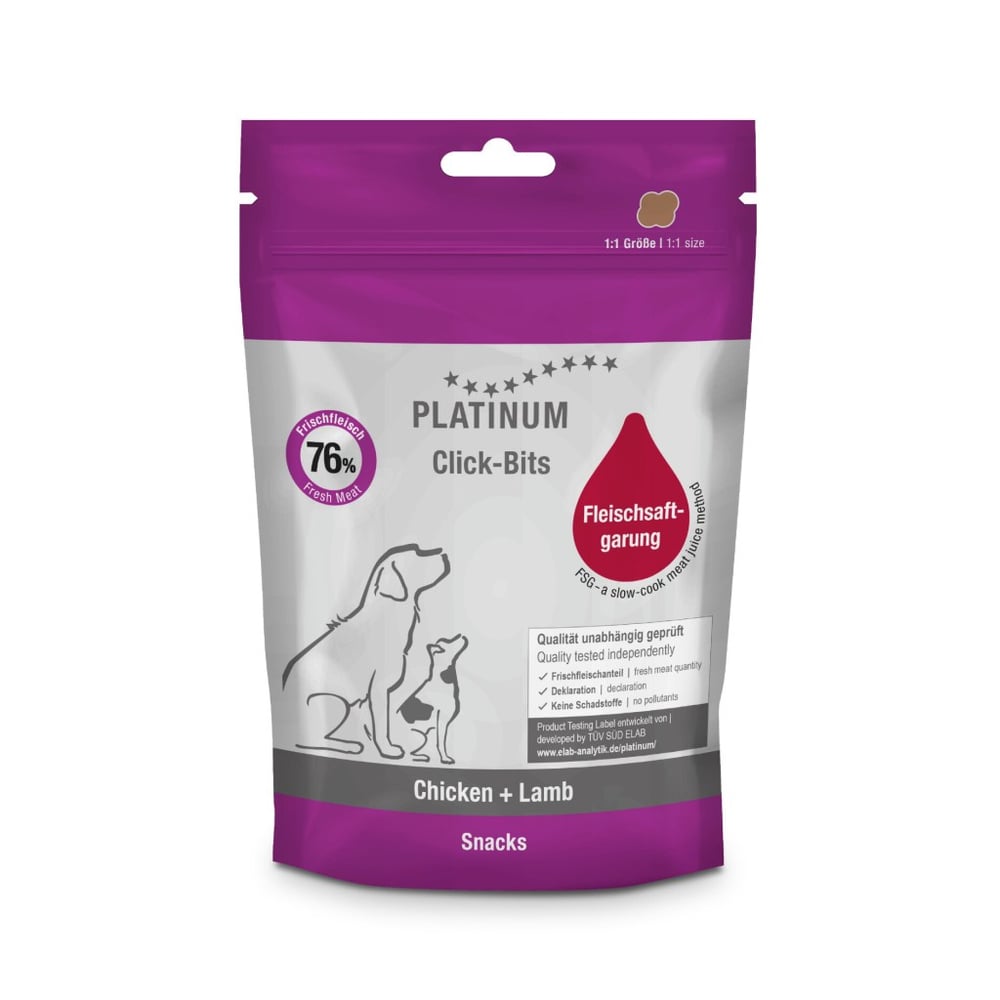  Platinum Click Bits Tavuklu ve Kuzulu Köpek Ödül Maması 150gr